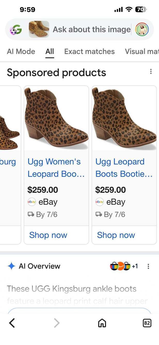 Ugg kingsburg calf hair leopard print zip up heel  ankle boots brown Size 10 - Picture 3 of 8